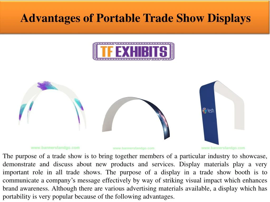 advantages of portable trade show displays