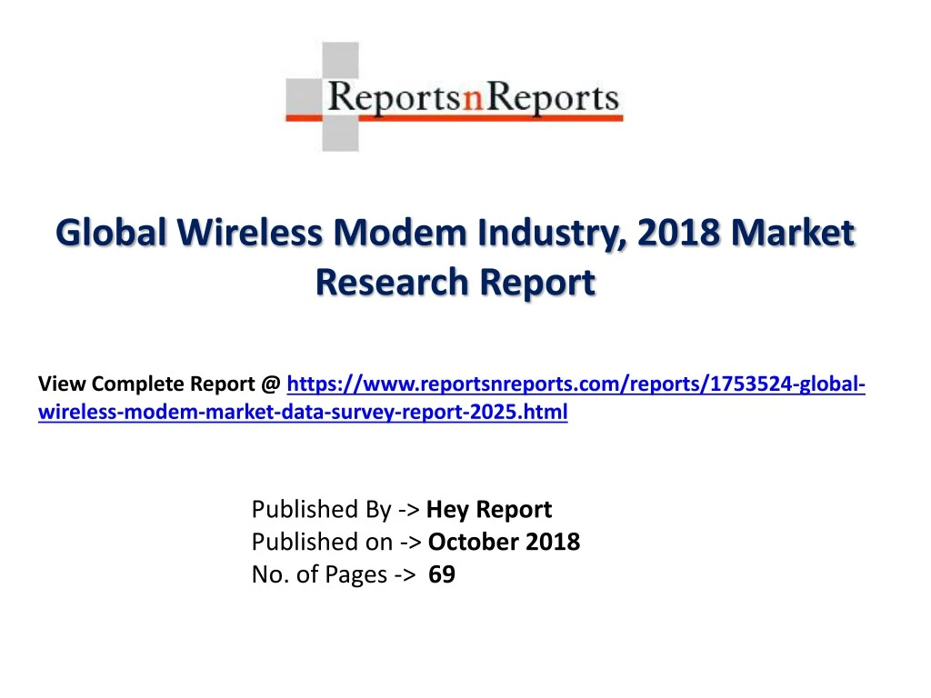 global wireless modem industry 2018 market