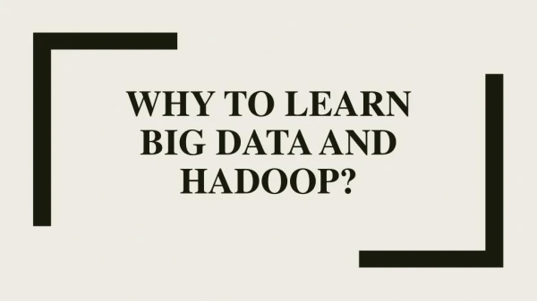 Big data training in Chennai