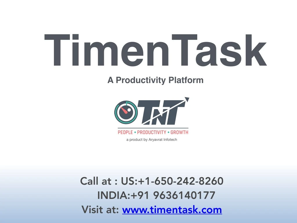 timentask a productivity platform
