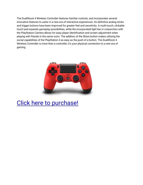 Come buy a dualshock Playstation 4 controller off Amazon!
