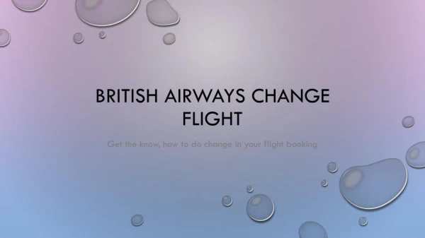 British Airways Cheap Tickets