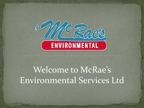 Main Line Pipe Cleaning Services Richmond – McRae’s Environmental Services Ltd
