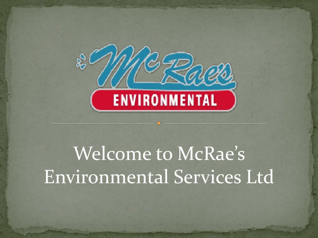 welcome to mcrae s environmental services ltd