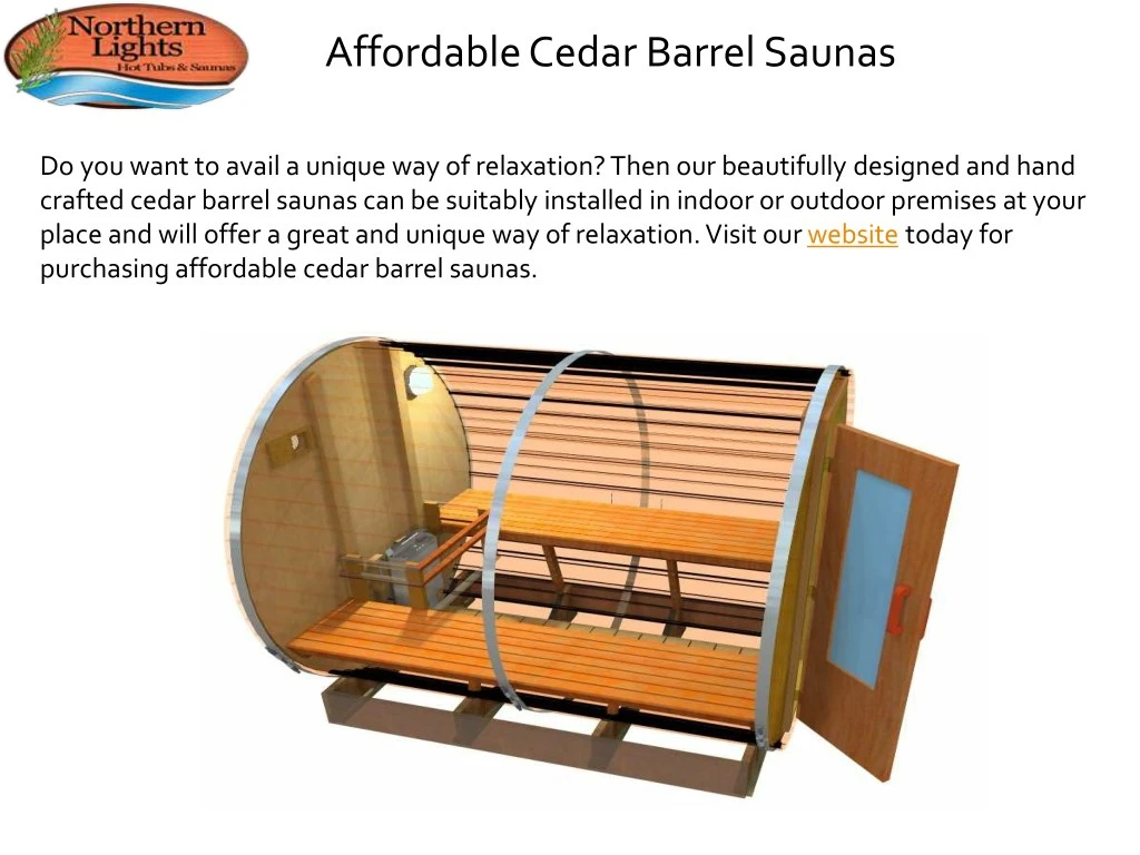 affordable cedar barrel saunas