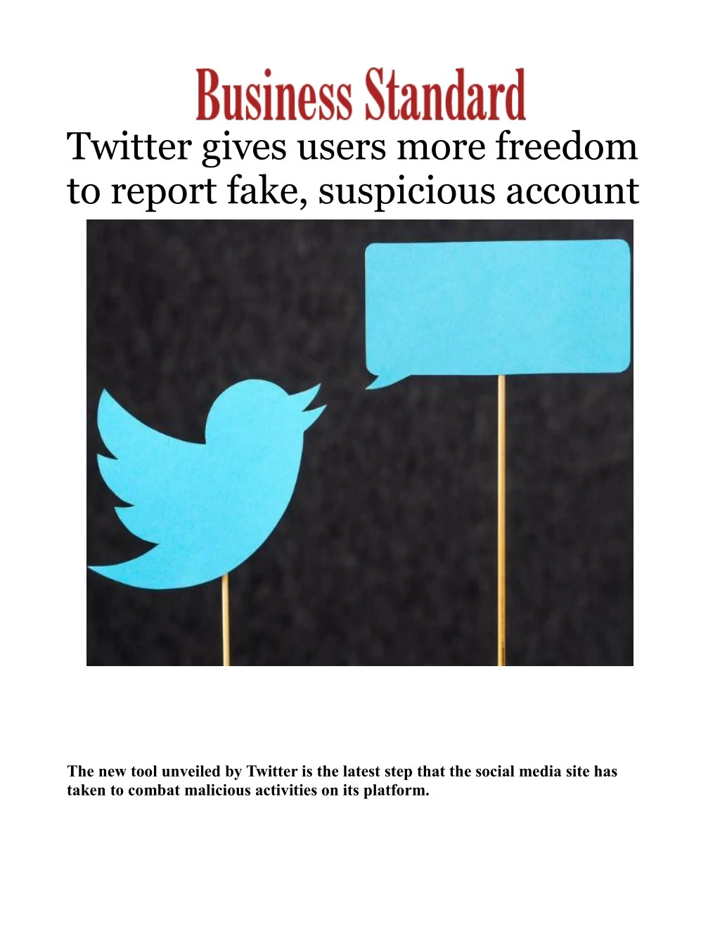 twitter gives users more freedom to report fake