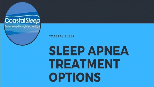Treatment Option of Sleep Apnea