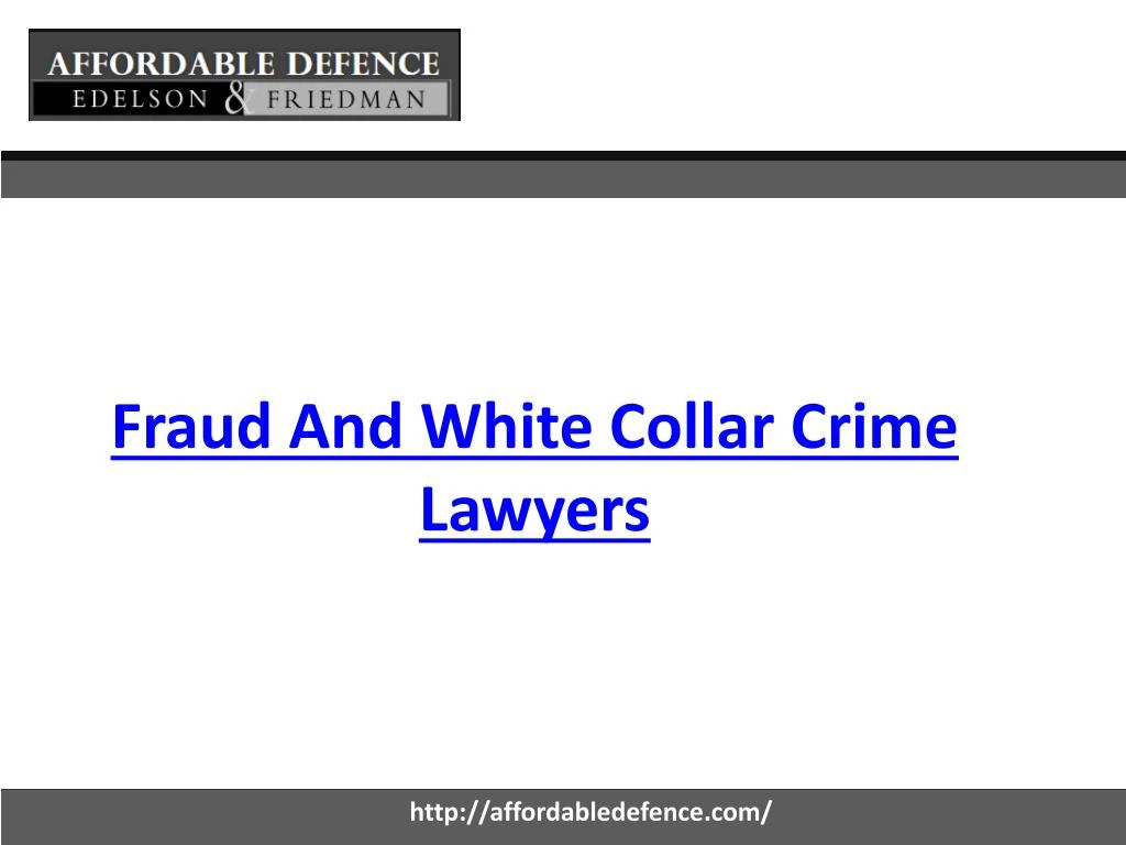 fraud and white collar crime lawyers