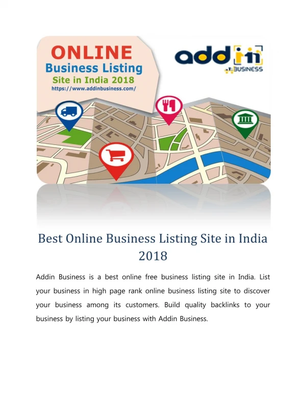 Best Online Business Listing Site in India 2018