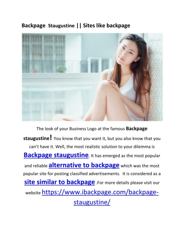 Backpage Staugustine || Site similar to backpage