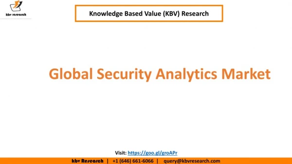 Global Security Analytics Market to reach a market size of $11.4 billion by 2022