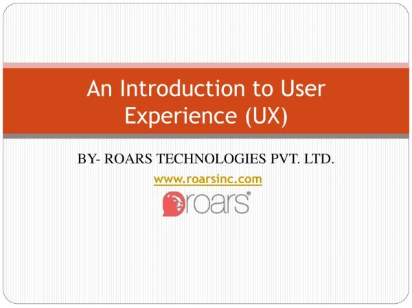Roars - Top UX Product Development Consulting Firm