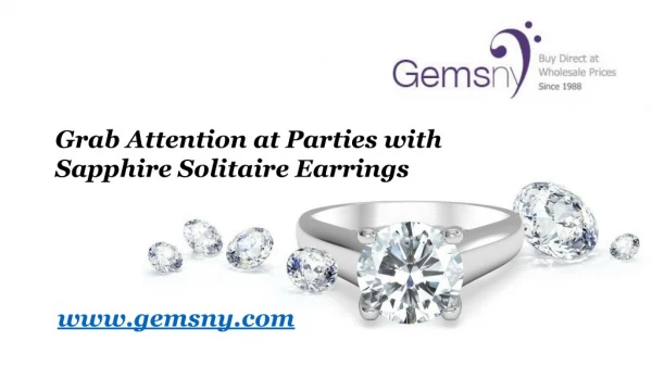 Grab Attention at Parties with Sapphire Solitaire Earrings