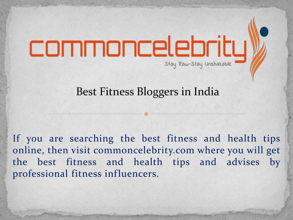best fitness bloggers in india