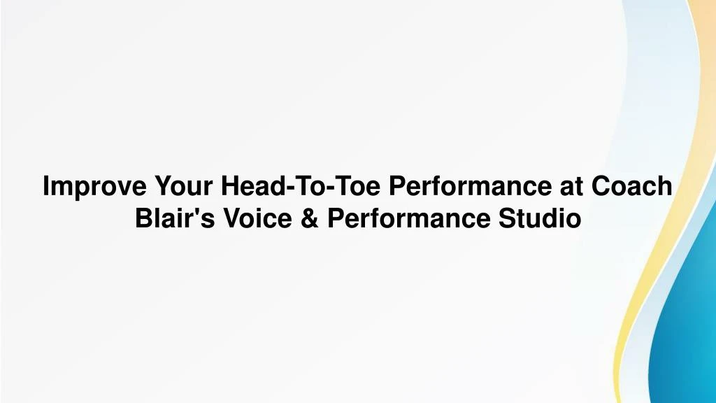 improve your head to toe performance at coach