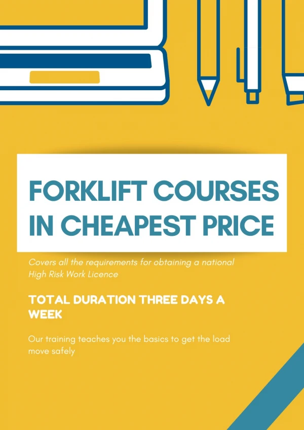Apply Now For New Forklift Training Courses & Certifications