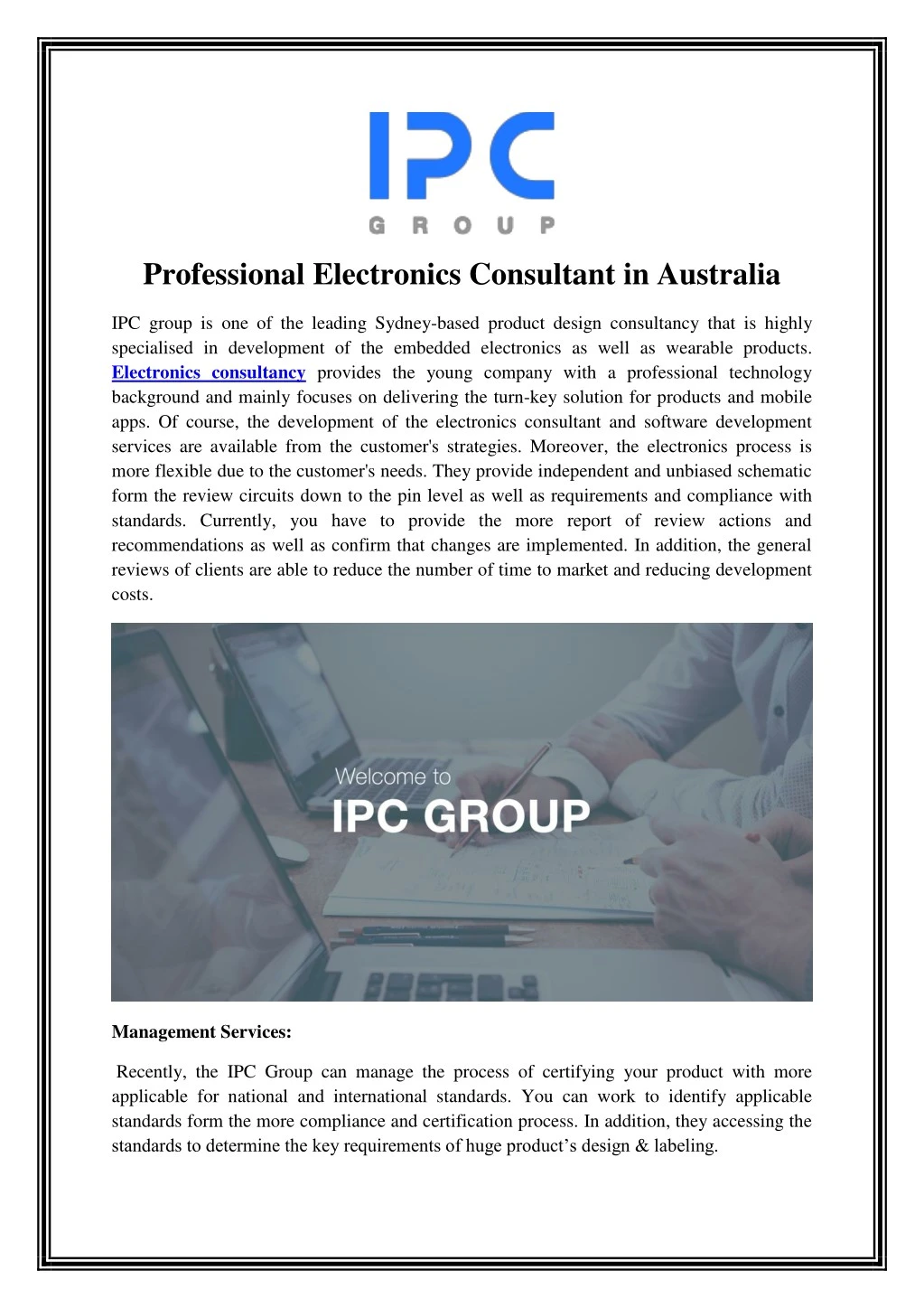 professional electronics consultant in australia