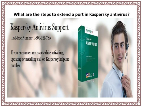 What are the steps to extend a port in Kaspersky antivirus?