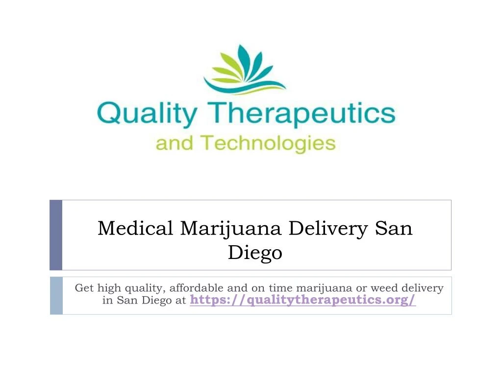 medical marijuana delivery san diego