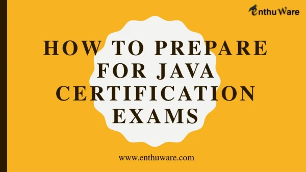 How to prepare for Java Certification Exams
