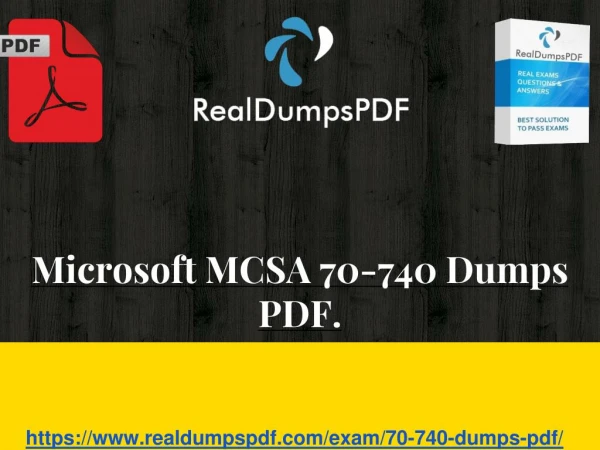 Guaranteed Success: Microsoft 70-740 Dumps Practice Tests
