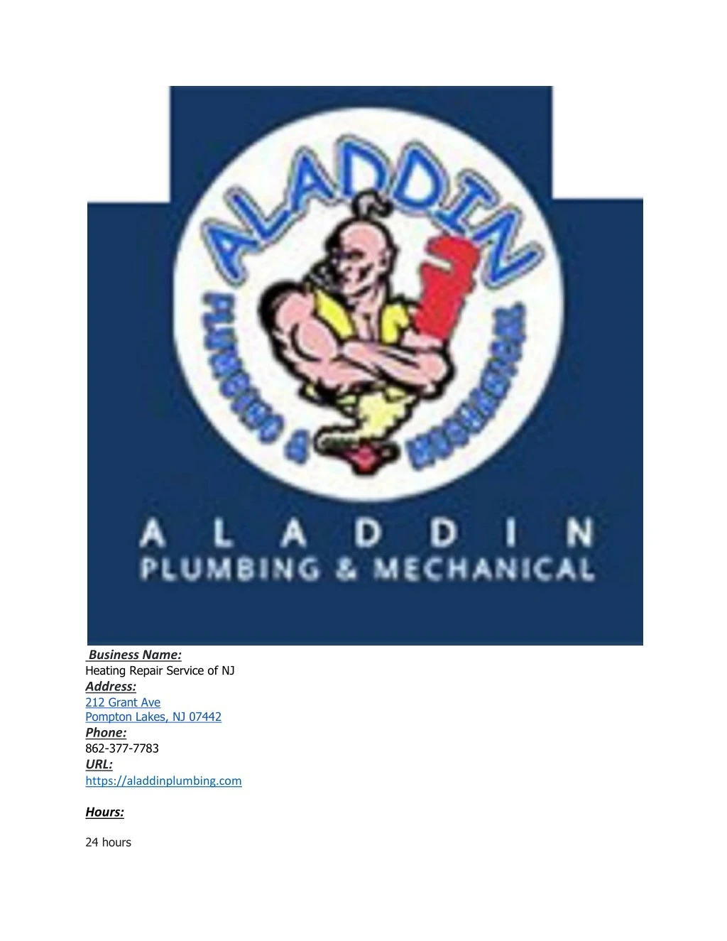 business name heating repair service