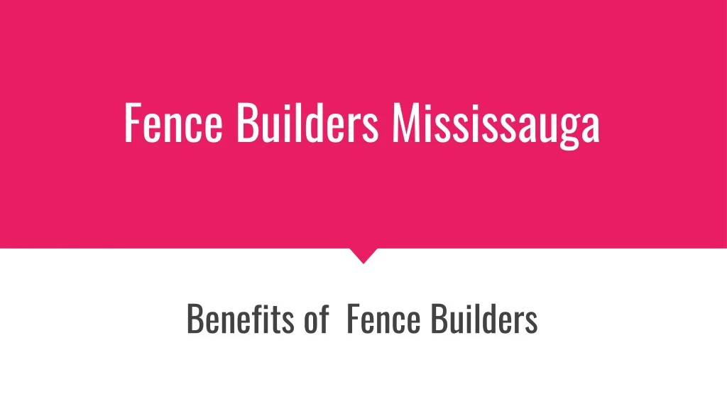 fence builders mississauga