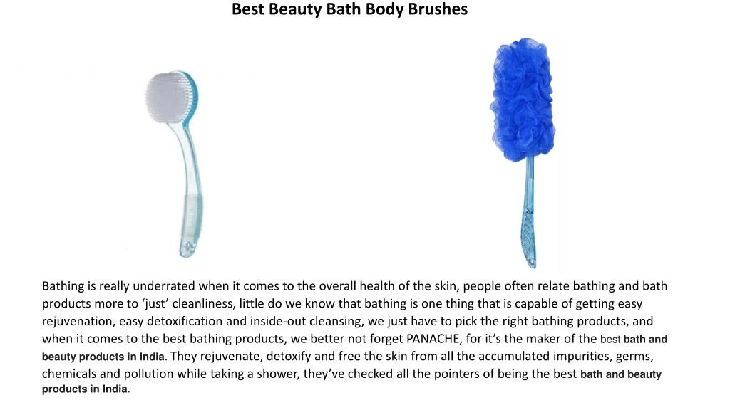 best beauty bath body brushes