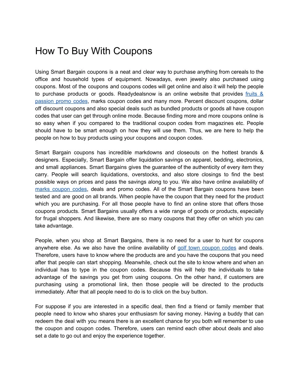 how to buy with coupons