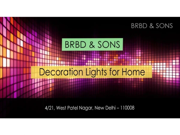 Decoration Lights For Home