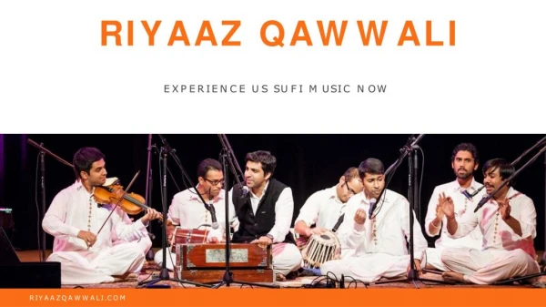Fundraiser Entertainment Ideas of Riyaaz Qawwali