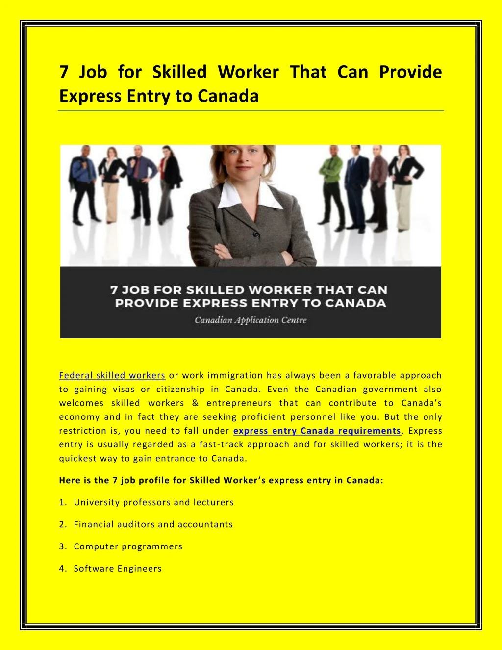 7 job for skilled worker that can provide express