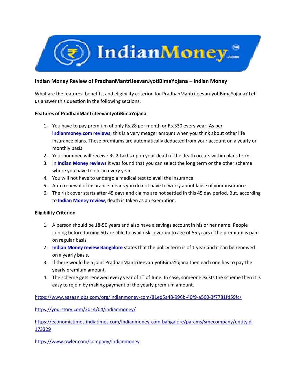 indian money review