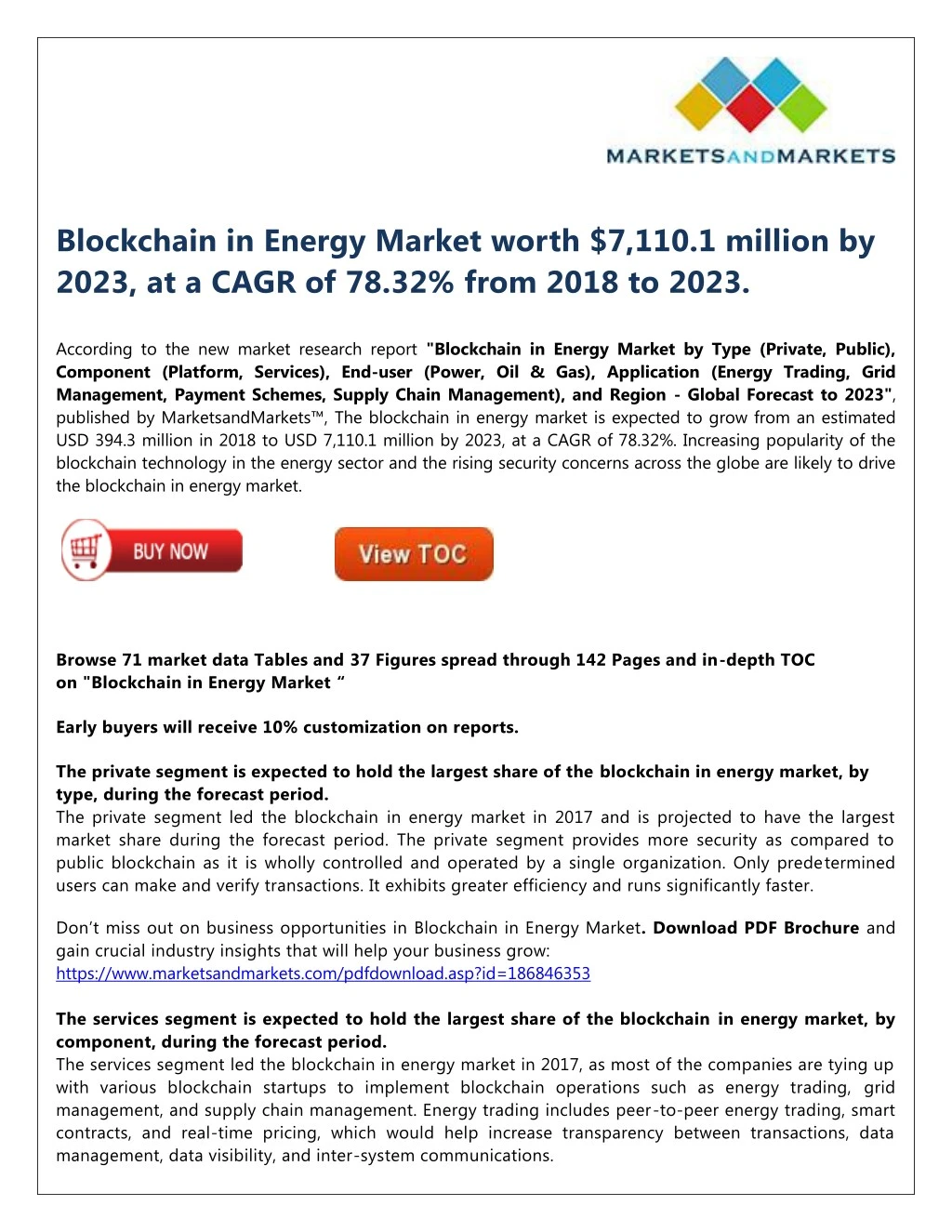 blockchain in energy market worth 7 110 1 million