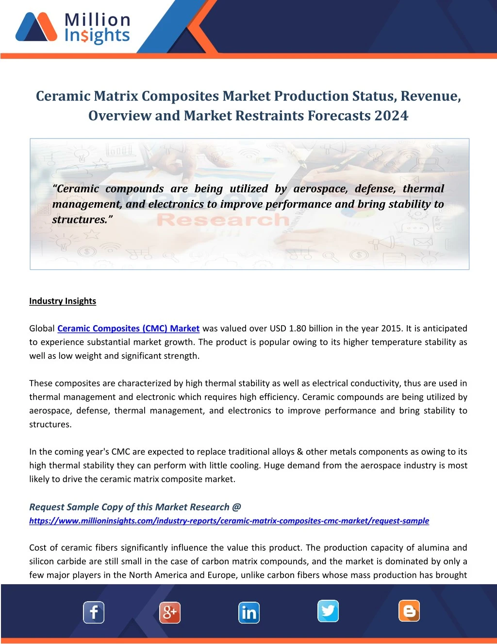 ceramic matrix composites market production
