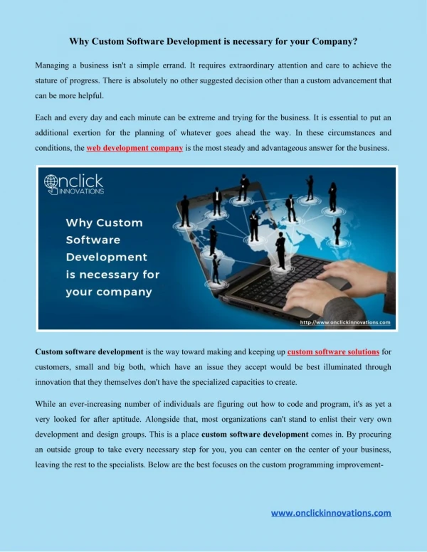 Why Custom Software Development is Necessary