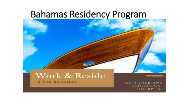 Permanent Residency in Bahamas