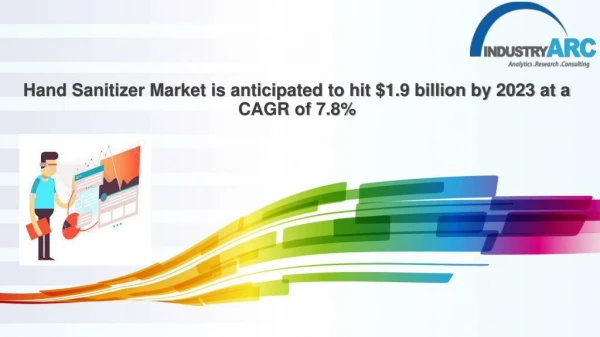 Hand Sanitizer Market is anticipated to hit $1.9 billion by 2023 at a CAGR of 7.8%