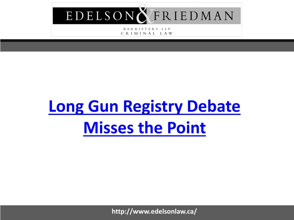 long gun registry debate misses the point