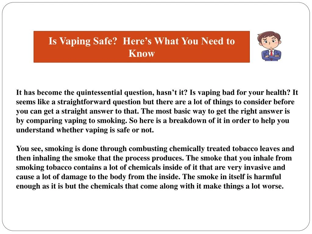 is vaping safe here s what you need to know