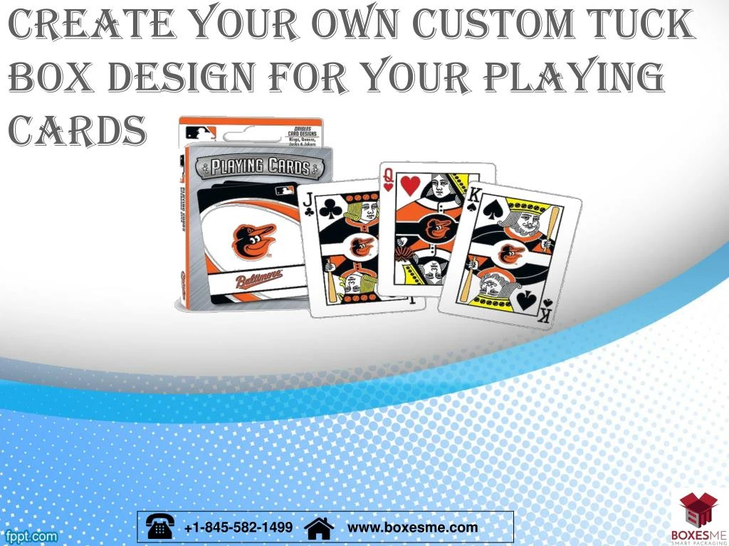 create your own custom tuck box design for your playing cards