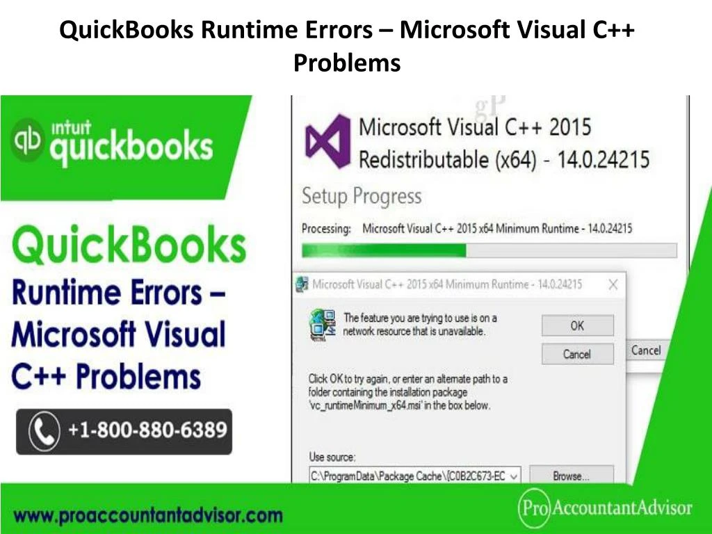 quickbooks runtime errors microsoft visual