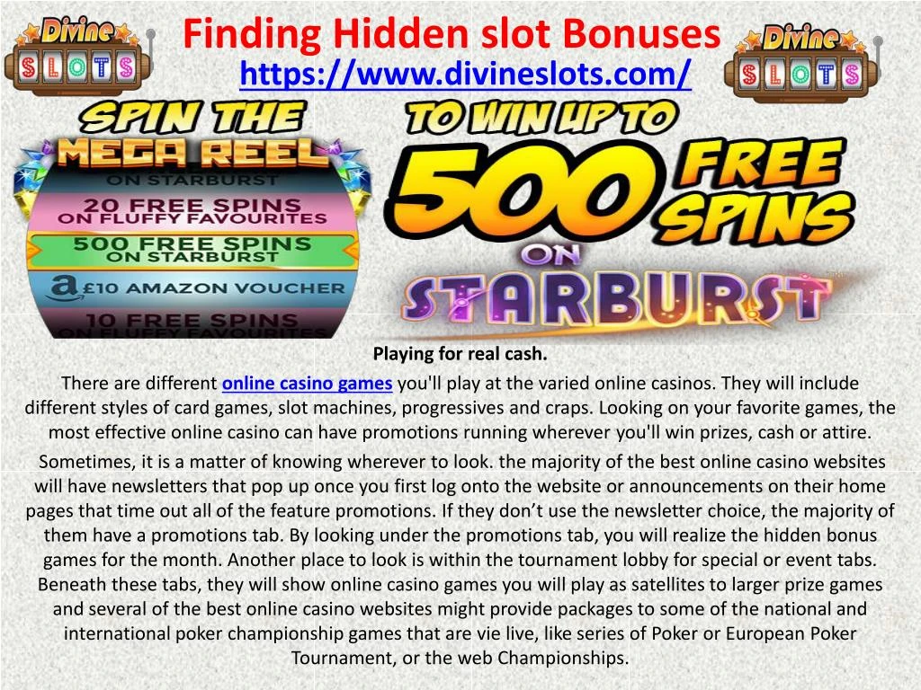 finding hidden slot bonuses