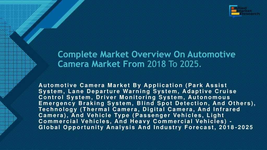 complete market overview on automotive camera market from 2018 to 2025