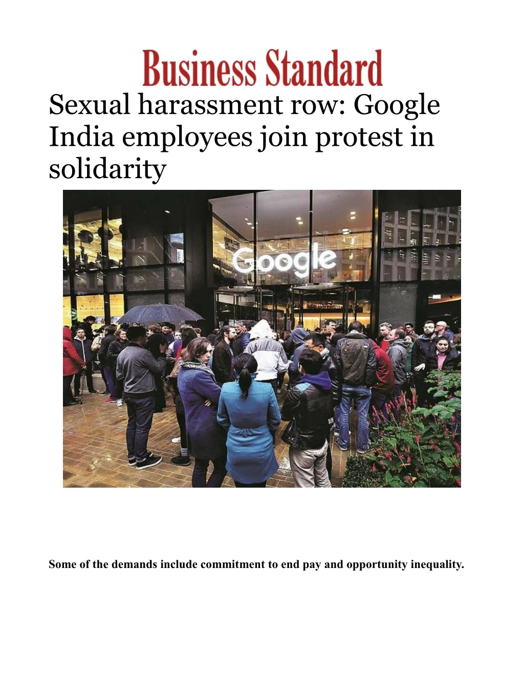 sexual harassment row google india employees join