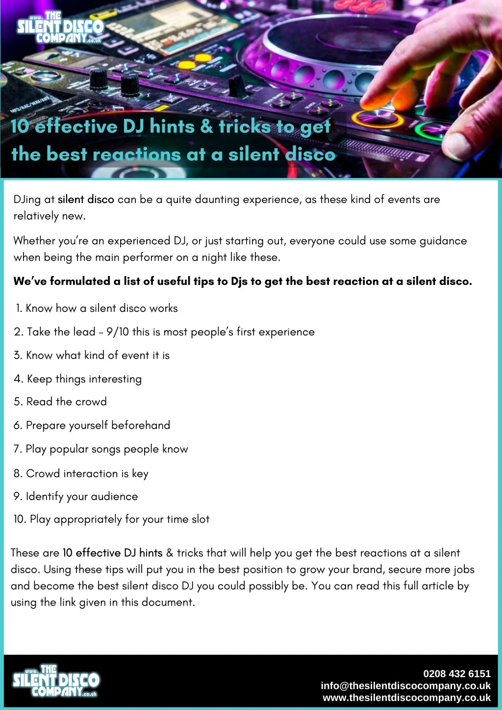 10 effective dj hints tricks to get the best