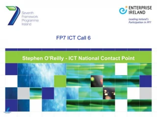 FP7 ICT Call 6 - slide 1