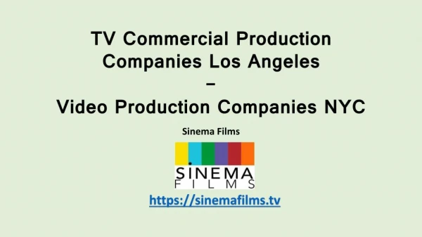 Need to know about Video production companies NYC - Los Angeles