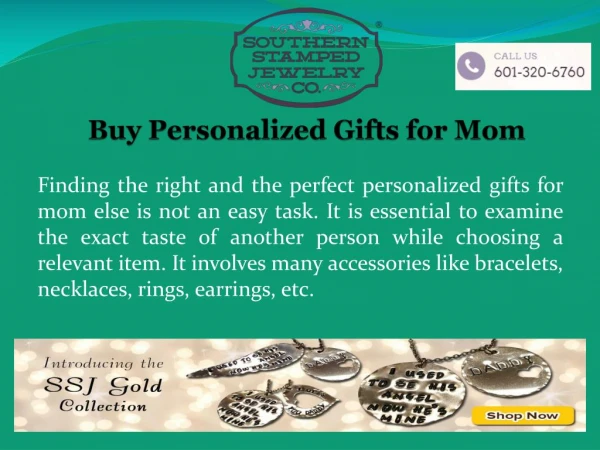 Buy Personalized Gifts for Mom