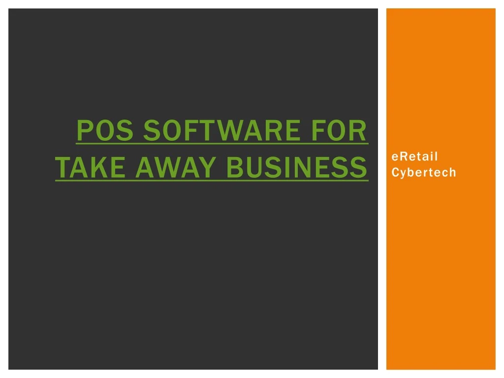 pos software for take away business
